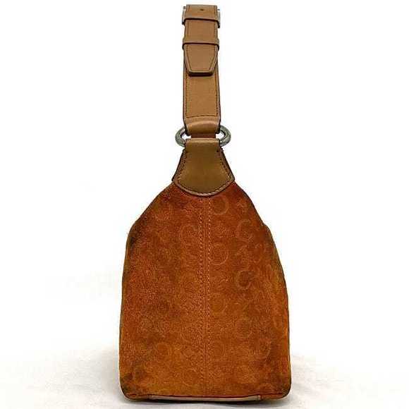 Celine Bag Beige Leather Macadam Handbag Orange Suede Shoulder - Picture 1 of 9